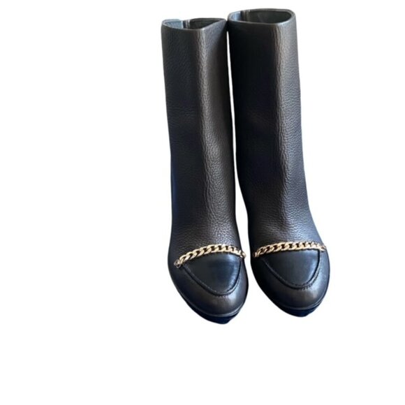 Carlo Pazolini Grey Leather Boot with Chain Detail 37 - Picture 2 of 5